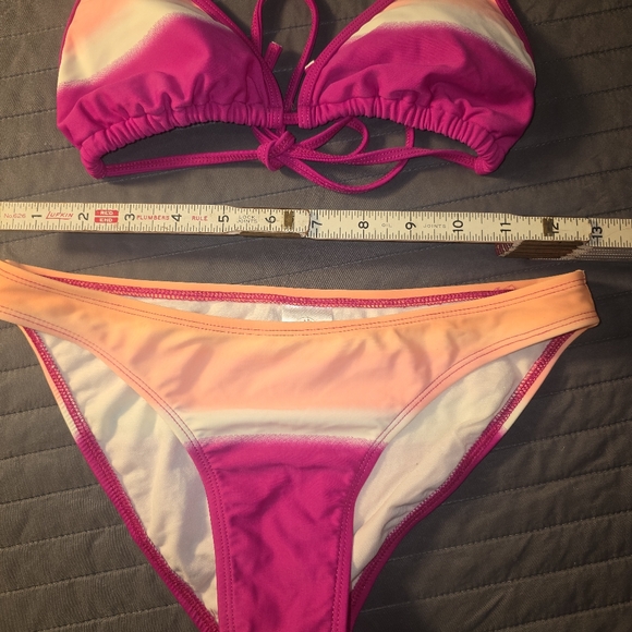 Body Glove Bikini Womens S Orange Pink Ombre Beach Swim Summer - Picture 7 of 7